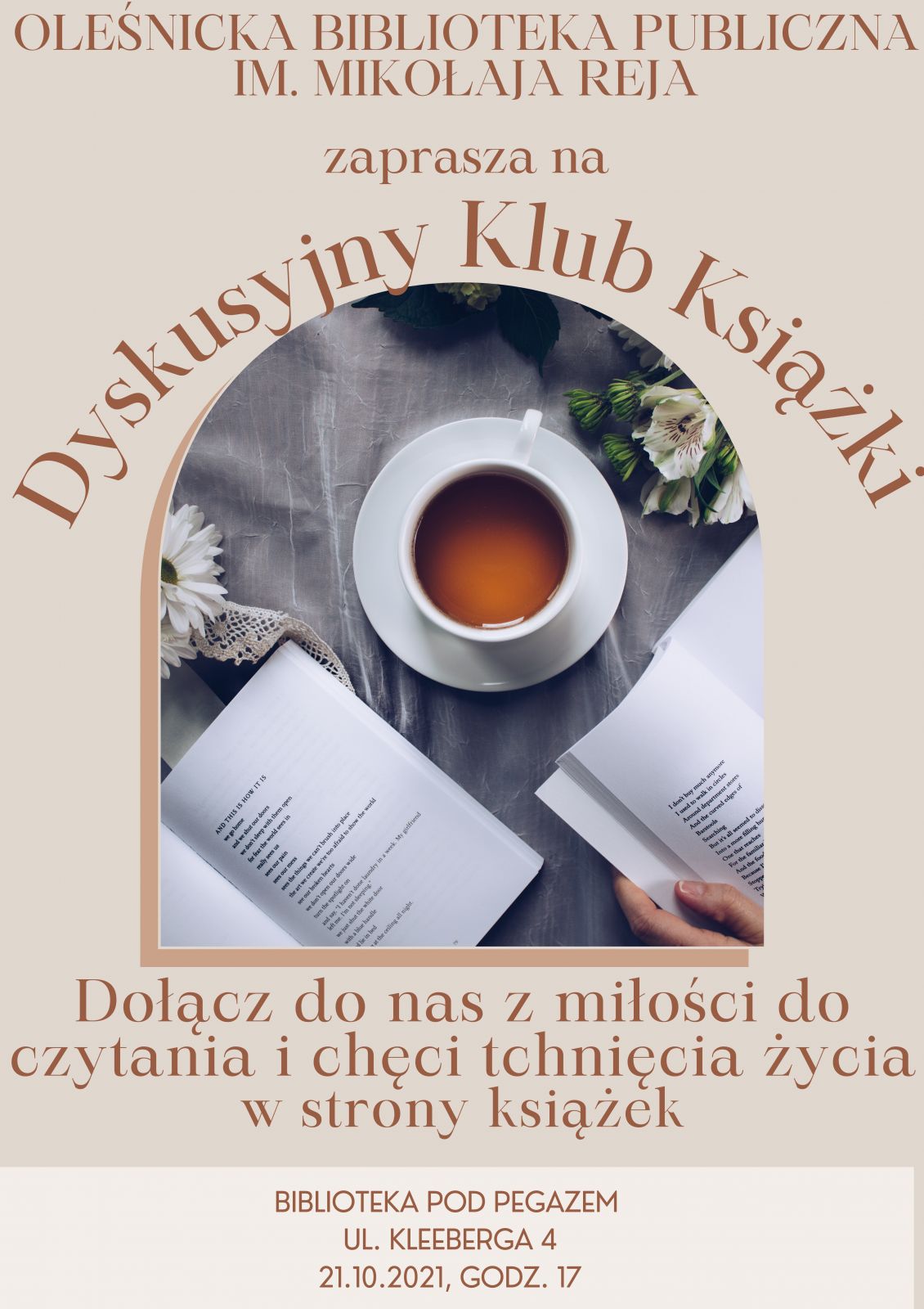 zaproszenie do klubu dyskusyjnego